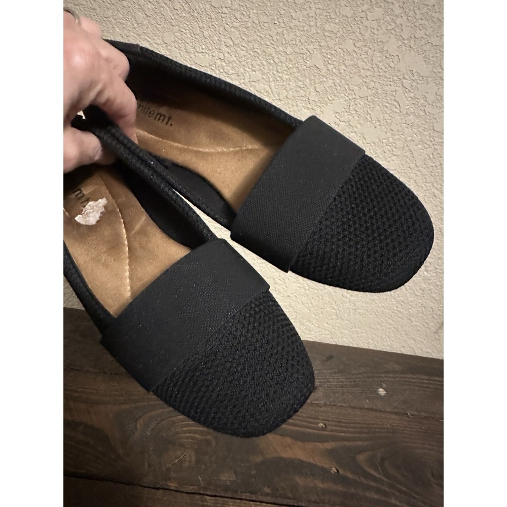 White Mt Slip-On Loafers Women Size 8.5 M Black Textile Upper Flats Shoes - Picture 6 of 16